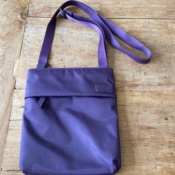 Lipault Paris Purple Nylon Crossbody